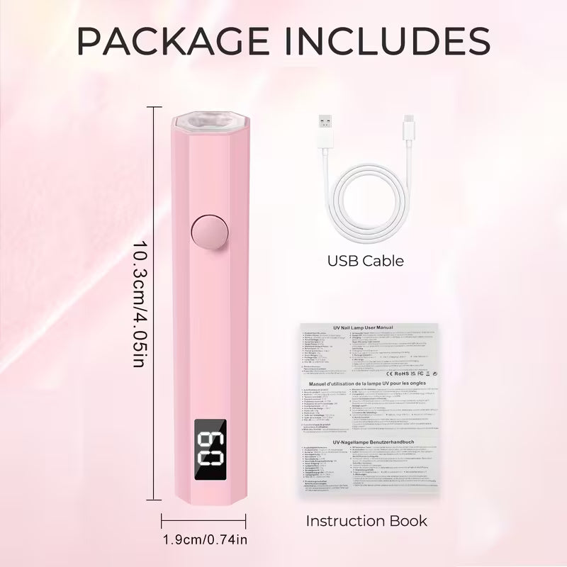 Glowique'' Instant Cure UV Nail Lamp – Flawless Nails Anywhere.