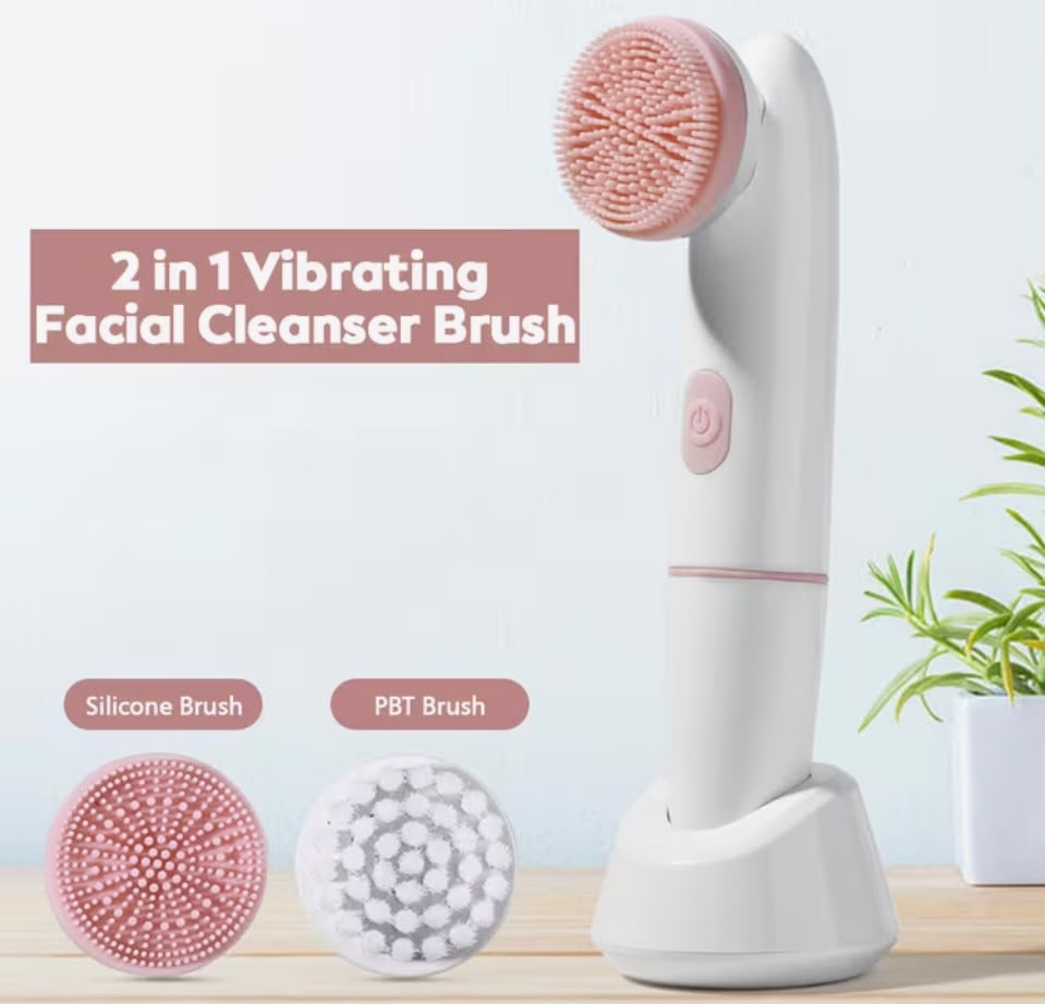 2-In-1 Electric Face Cleansing Brush